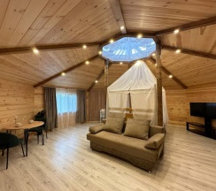 Номер Comfort с красивым видом из окна в Саянский Марал Аршан