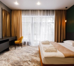 Номер делюкс с 1 двуспальной кроватью в Dombay winter hall