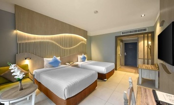 Двухместный номер Superior с видом на сад 2 отдельные кровати в Amora Beach Resort Phuket