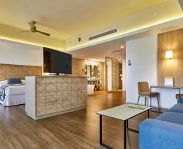 Двухместный люкс с видом на море двуспальная кровать в Hotel Riu Palace Baja California - Adults Only - All Inclusive