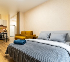 Студия Comfort в Апартаменты в Нoвоpоccийcкe c Дизaйнерcким Рeмoнтoм