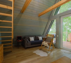Дом A-frame с чаном в Urman Camp