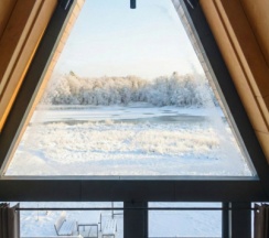 Дом древесный люкс с банным чаном №7. Первая Линия. Можно с собаками в Трофимов Берег