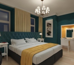 П-люкс с 1 двуспальной/2 односпальные и кресло-кровать в Barin Residence Center