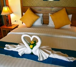 Двухместный номер Deluxe двуспальная кровать в Khaothong Terrace Resort & Restaurant
