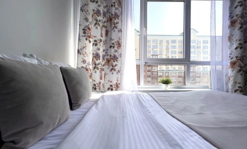 Двухместная студия с красивым видом из окна (двуспальная кровать) в Pritomsky Palace Apartaments