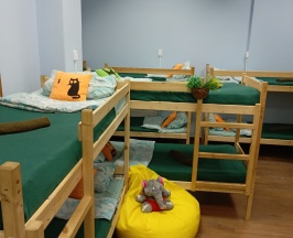 Кровать в общем 12 местном номере в Garden 22/2