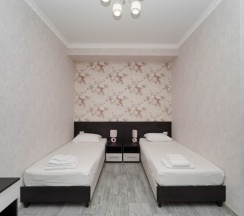 Двухместная комната с двумя раздельными кроватями в Чайка