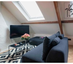 Двухместная студия Deluxe двуспальная кровать в at Home in Bruges