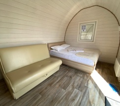 Коттедж премиум с 1 двуспальной кроватью (Глэмпинг люкс) в Набережная №1