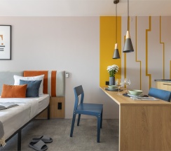 Студия с 2  раздельными кроватями в Apartments&Hotel Trend