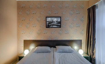 Двухместная комната Стандарт с 2 кроватями в Базилик