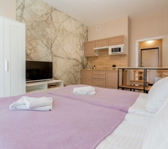 Номер-студио c французским  балконом в Park in Pulkovo