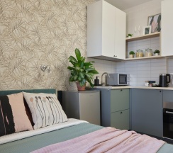 1-комнатные апартаменты студия Розмарин в Rasko Home