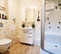 1-комнатные апартаменты студия с 1 двуспальной кроватью в Апартаменты Новосибирска