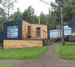 4 местный дом "Клюква" с купелью в Манский Фрейм