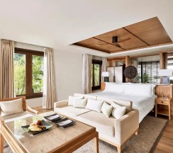 Двухместный полулюкс с бассейном with ocean view двуспальная кровать в Trisara Villas & Residences Phuket