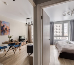 Flamandia - 4х местные премиум-апартаменты около м.Сокол (15 этаж) в Smart Lofts Moscow