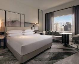 Двухместный номер Premium с видом на город двуспальная кровать в Hilton Singapore Orchard