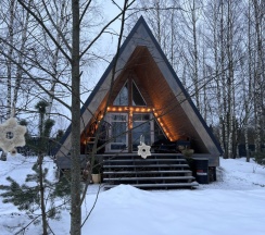 Двухместные апартаменты Deluxe с видом на реку двуспальная кровать в Fraubu.camp