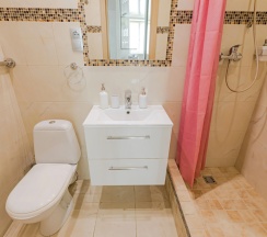 Двухместные апартаменты c 1 комнатой с балконом двуспальная кровать в Апартаменты Комфортные в центре Минска