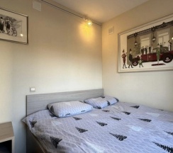 Апартаменты c 1 комнатой с балконом и с видом на город в Квартира в центре Loft