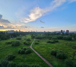 Люкс с кухней-гостиной и спальней в Элма Пулково