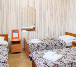 Кровать в 6-местном общем номере в Smart Hotel KDO Липецк