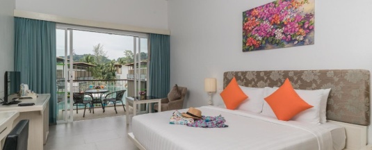 Номер Deluxe с красивым видом из окна в The Briza Beach Resort Khaolak