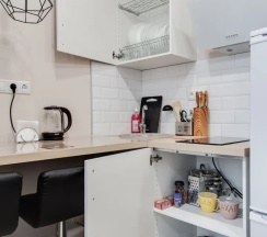 1-комнатные апартаменты студия с 2 односпальными кроватями в Home Like (Хоум Лайк) на бульваре Эйнштейна 3