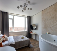 Апартаменты с джакузи на Степана Разина 2 на 13 этаже (232/3) в Степаненков