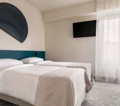 Стандарт с 1 кроватью Queen-size или 2 односпальными кроватями 80х200см в Нега