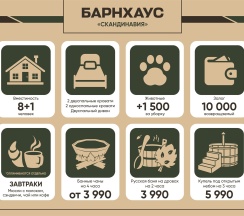 Барнхаус «Скандинавия» в Aldi-Karelia