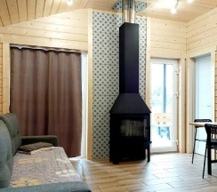 База "У Плотника" Коттедж 6+2 с камином и кондиционером в У плотника