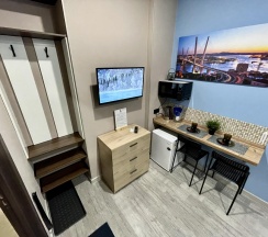 Номер стандарт эконом с 1 двуспальной кроватью (без окна) в Pallada