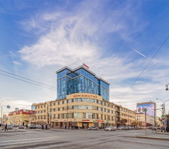 Апартаменты Radius с потрясающим видом на центр города ( ул.Малышева 42а) в Rooms-ekb