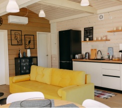 Барнхаус Люкс с банным чаном в Лес&Сад