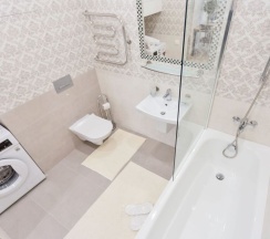 Номер Superior в Квартира на сутки Маяк Минск Метро 5 мин Wi-Fi Кондиционер Кухня объединена с жилой зоной Отдельная спальня Отчётные документы