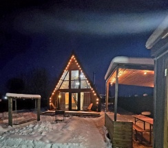 Коттедж улучшенный Aframe в Chilla_villa_black