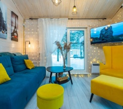 №9 BarnHouse 60m2 с кондиционером и закрытой территорией (оснащение дома см. Подробнее)) в Les holidays