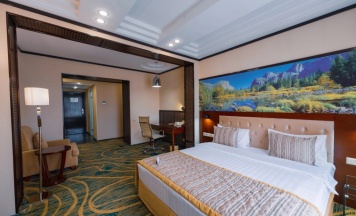 Двухместный полулюкс двуспальная кровать в Казжол