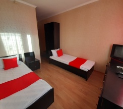 Двухместный номер Economy 2 отдельные кровати в Maxrooms Волга Hollywood