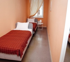 Две раздельные кровати в Hostel Vega