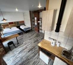 Трехместный семейный номер в Loft Apart