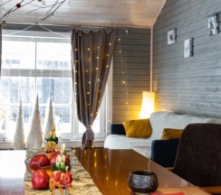 Шале с камином в Шале Мануки эн