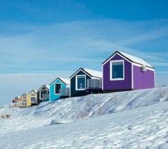 Фиолетовый домик на Лисьей Горе в Лисья Гора