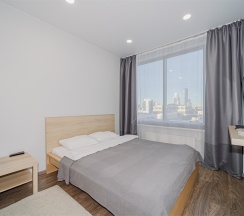 Апартаменты Radius с потрясающим видом на центр города ( ул.Малышева 42а) в Rooms-ekb