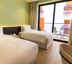 Двухместный номер Premium с красивым видом из окна 2 отдельные кровати в Voco Monaco Dubai