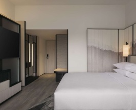 Двухместный номер Premium с видом на город двуспальная кровать в Hilton Singapore Orchard