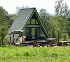 Участок с домиком "Огурец" А-фрейм категории стандарт в Ланьдиво